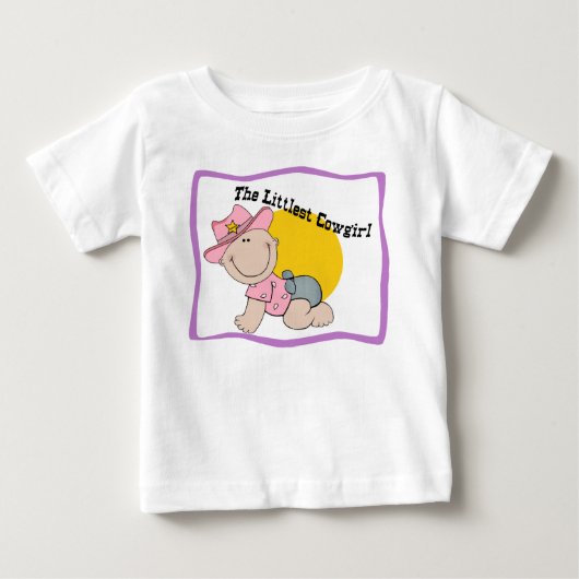 Lange T-shirt van de kleinste Cowgirl Baby (Voorkant)