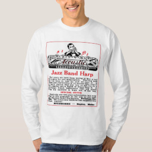 Lange T-Shirt van harmonica en Mannen