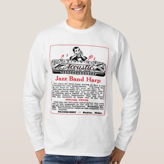 Lange T-Shirt van harmonica en Mannen (Voorkant)