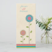 Lange Uitnodiging van de Bloemen van de Regenboog (Staand voorkant)