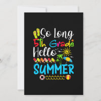 Lange vijfde klas Hallo zomerdag op school.