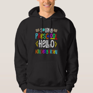 Lange voorschool Hallo Kindergarten Pr K Graduati Hoodie