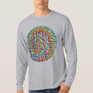 Lange, vreemde reis t-shirt