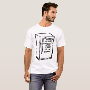 Lange wandelingen naar de koelkast Grappige T-shir T-shirt