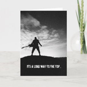 Lange weg naar de hoogste Rocker Birthday-kaart Kaart