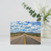 Lange weg vooruit briefkaart (Staand voorkant)