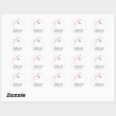 Lange wimpers eyeliner Wimper extensies Roze Zwart Ronde Sticker (Vel)