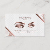 Lange wimpers & wenkbrauwen Make-up Artist Roos Go Klantenkaartje (Achterkant)