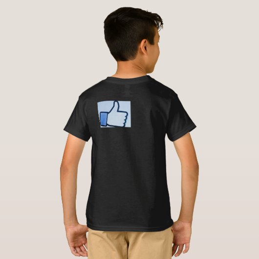lange youtube-shirten t-shirt (Achterkant volledig)