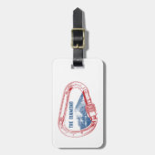 Langen Peak Diamond Rock Beklimming Carabiner Bagagelabel (Voorkant verticaal)