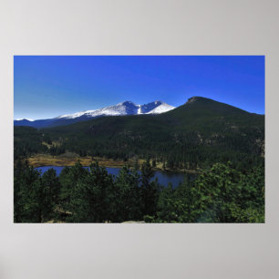Langen Peak en Estes Cone Poster