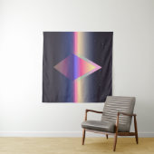 Langere driehoek. Ethereum concept. futuristische Wandkleed (In Situ (horizontaal))