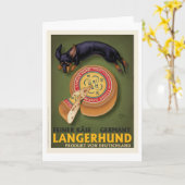 Langerhund Kaart (Gele Bloem)