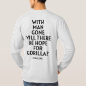 Langgesleept shirt met Ishmael-iconisch citaat. (Achterkant)