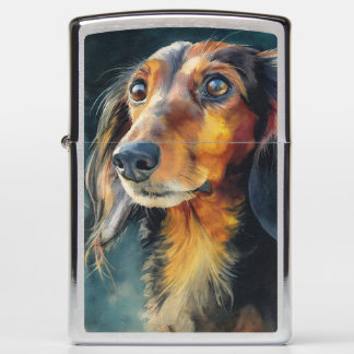 Langharige dachshund close-up