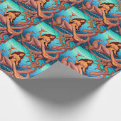 langharige Martini zeemeermin Thunder_Cove Cadeaupapier (Hoek)