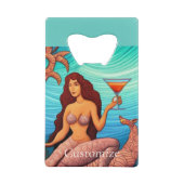 langharige Martini zeemeermin Thunder_Cove Kredietkaart Flessenopener (Achterkant)