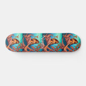 langharige Martini zeemeermin Thunder_Cove Skateboard (Horizontaal)
