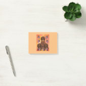 Langharige rode dachshonden post-it® notes (Kantoor)
