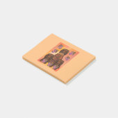 Langharige rode dachshonden post-it® notes (Schuin)