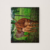 Langhoornrunderen Texas Legpuzzel (Verticaal)
