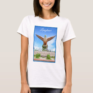 Langkawi Maleisië Eagle Standbeeld Landmark Souven T-shirt