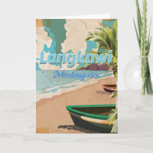 Langkawi Maleisië  vakantie-Poster Feestdagen Kaart