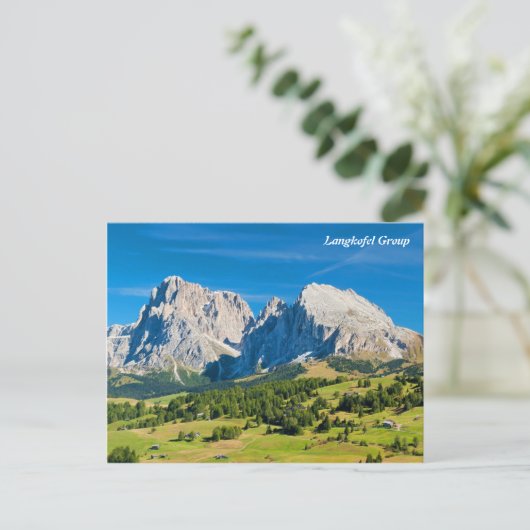 Langkofel Group in South Tyrol, Italië Briefkaart (Staand voorkant)
