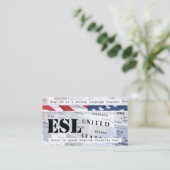 L'anglais comme Carte de visite de langue seconde (Debout devant)