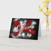 L'anglais de drapeau d'Enland de carte de voeux du (Fleur jaune)