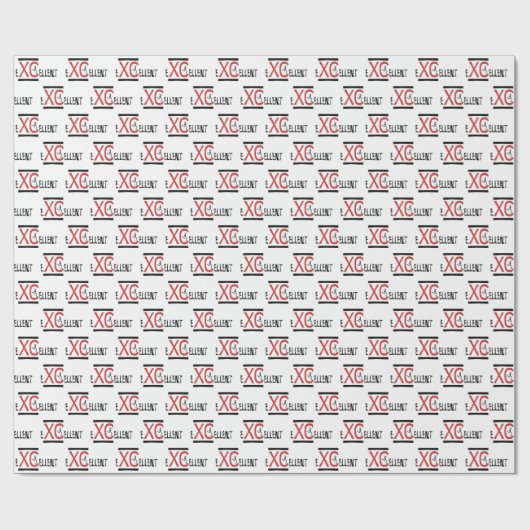 Langlauf met XC eXCellent-inpakpapier Cadeaupapier (Vlak)