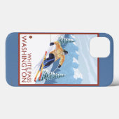 Langlauf-skiër - White Pass, Washington Case-Mate iPhone Case (Achterkant (horizontaal))