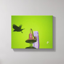 Langley Crow Light Post Lime Roze Kunst