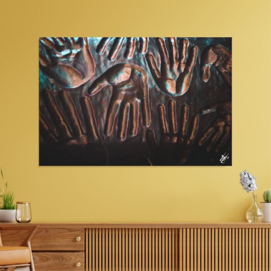 Langley Downtown #1 Canvas Afdruk (Insitu (Woonkamer))