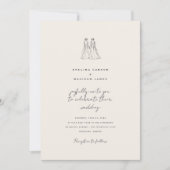 Langley Faire-part de mariage deux mariées (Devant)