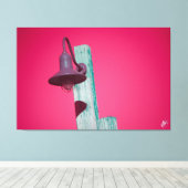 Langley Light Post serie #4 Canvas Afdruk (Insitu (Houten vloer))