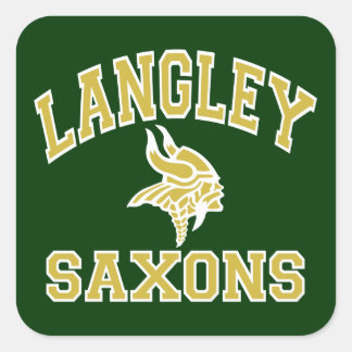 Langley Saxons Vierkante Sticker