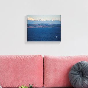 Langley Waterfront Blauwwaterbootfotografie Canvas Afdruk