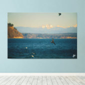 Langley waterkant #10 canvas afdruk (Insitu (Houten vloer))