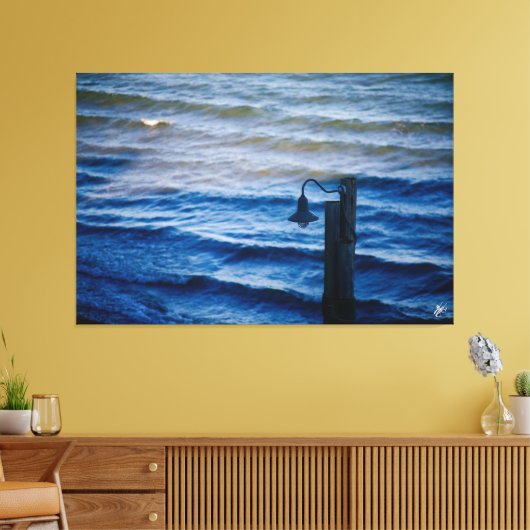 Langley waterkant #2 canvas afdruk (Insitu (Woonkamer))