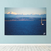 Langley waterkant #33 canvas afdruk (Insitu (Houten vloer))