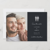 Langley Wedding Two Grooms Save The Date (Voorkant)