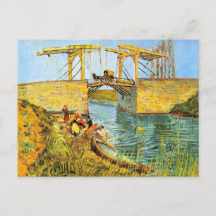 Langlois Bridge in Arles door Vincent van Gogh Briefkaart