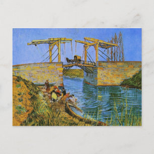 Langlois Bridge Women Washing Van Gogh Fine Art Briefkaart