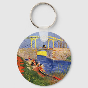 Langloisbrug bij Arles door Vincent van Gogh Sleutelhanger