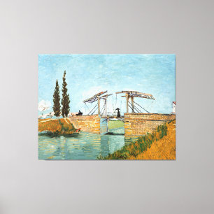 Langloisbrug bij Arles Vincent Gogh Canvas Afdruk