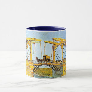 Langloisbrug in Arles door Vincent van Gogh Mok