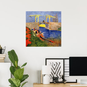Langloisbrug in Arles van Vincent van Gogh Poster