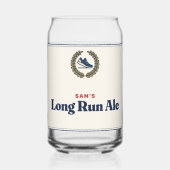 Langloopbier Eigen Naam Grappig Hardlopen Bier Blikvorm Glas (Voorkant)