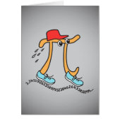 Langlopende Pi © - Grappige Pi-man (Voorkant)